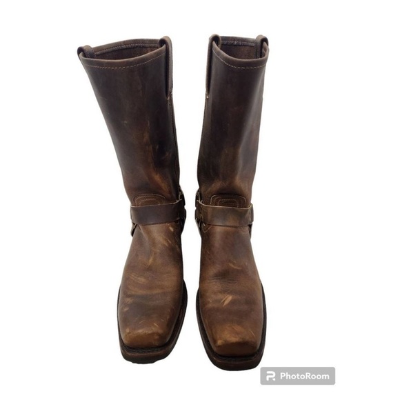 FRYE tall harness boots rustic size 9 - Picture 9 of 11